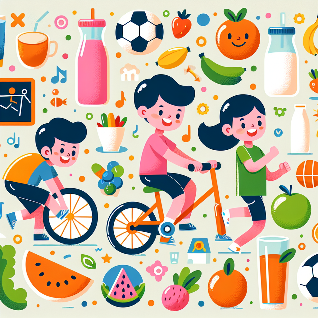 Poster Kreatif Pola Hidup Sehat yang Mudah Digambar untuk Anak-Anak